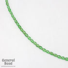 3mm x 5mm Transparent Light Green Oval Bead (200 Pcs) #4704-General Bead