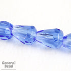 7mm x 10mm Transparent Sapphire Faceted Pear Drop Strand-General Bead