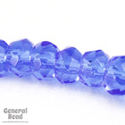 6mm Transparent Sapphire Faceted Rondelle Strand-General Bead