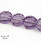8mm Transparent Tanzanite Flat Circle Bead Strand-General Bead