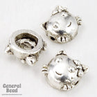 8mm Pewter Kitty Face Bead-General Bead