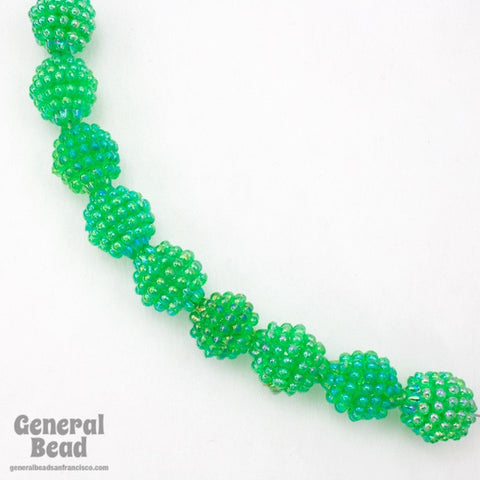 15mm Green AB Berry Bead-General Bead