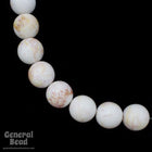 18mm Off White Marbled Bead-General Bead