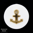 20mm White/Bronze Anchor Button-General Bead