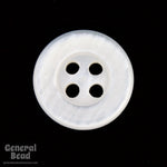 12mm Pearly White Shirt Button #4787-General Bead