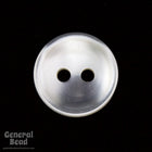 10mm Pearly White Shirt Button #4791-General Bead