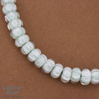 12mm Sea Green/White Lampwork Rondelle #LDP004-General Bead
