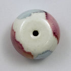 22mm Pink/Blue Ceramic Drum Bead-General Bead