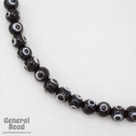 12mm Black and White Dot Bead (4 Pcs) #4814-General Bead