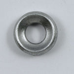 5mm x 18mm Matte Silver Lucite Ring Bead (2 Pcs) #481-General Bead