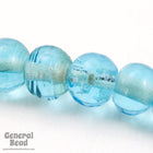 7mm Transparent Aqua Bead (100 Pcs) #4820-General Bead