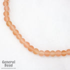 8mm Matte Transparent Light Rose Bead (50 Pcs) #4822-General Bead