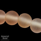 8mm Matte Transparent Light Rose Bead (50 Pcs) #4822-General Bead