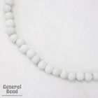 8mm Matte Opaque White Bead (50 Pcs) #4823-General Bead