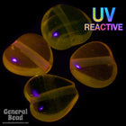 12mm Transparent Yellow Heart (6 Pcs) #4832-General Bead