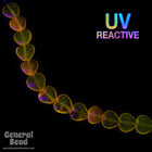 12mm Transparent Yellow Heart (6 Pcs) #4832-General Bead