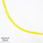 6mm Opaque Yellow Three Sided Pinch Bead (100 Pcs) #4838-General Bead