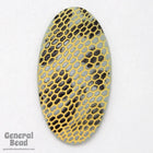 18mm x 32mm Snakeskin Oval Cabochon (2 Pcs) #4840-General Bead