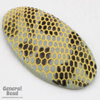 18mm x 32mm Snakeskin Oval Cabochon (2 Pcs) #4840-General Bead
