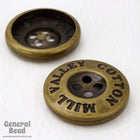 20mm Antique Brass Button #4846-General Bead