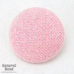 27mm Pink Knit Covered Button #4848-General Bead
