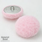 25mm Fuzzy Pink Button #4849-General Bead