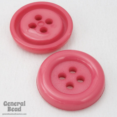 25mm Pink Button #4850-General Bead