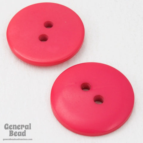 20mm Dark Pink Button #4851-General Bead