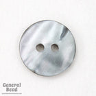 15mm Pearly Grey Button #4854-General Bead