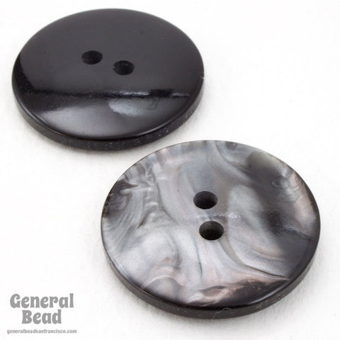 24mm Pearly Grey Button #4862-General Bead