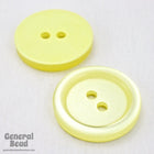 20mm Pearl Yellow Button #4869-General Bead