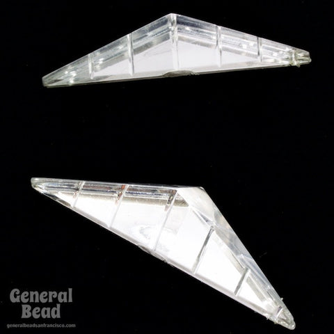 12mm x 52mm Crystal Triangle Cabochon-General Bead
