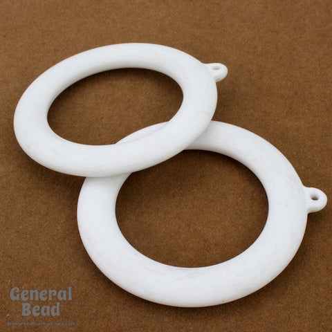 50mm White "Lifesaver" Hoop-General Bead