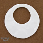 35mm Opaque White Hoop Blank-General Bead