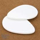 40mm White Teardrop Blank-General Bead