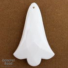 50mm White Lucite Bellflower Pendant-General Bead