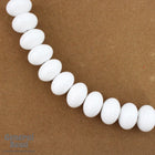 14mm Opaque White Fat Rondelle-General Bead