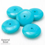 12mm Turquoise Rondelle (10 Pcs) #4902-General Bead