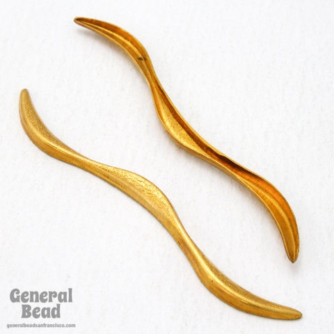 50mm Raw Brass "Bow" Stamping (10 Pcs) #4909-General Bead