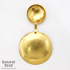40mm Brass Dome Stamping with 23mm Dome (4 Pcs) #4911-General Bead