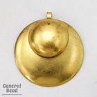 40mm Brass Dome Stamping with 23mm Dome (4 Pcs) #4911-General Bead