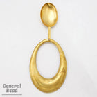 60mm Brass Hoop Stamping with 28mm Dome #4912-General Bead