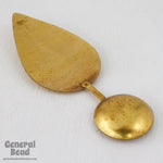 54mm Brass Teardrop Stamping with 23mm Dome (4 Pcs) #4913-General Bead