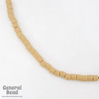 5mm Tan Tile Bead (50 Pcs) #4926-General Bead