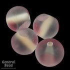 10mm Matte Crystal Bead with Pink Dots (25 Pcs) #4931-General Bead