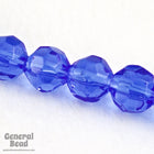 6mm Transparent Sapphire Faceted Round Bead-General Bead