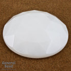 30mm Vintage German White Faceted Cabochon (2 Pcs) #4946-General Bead