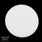 18mm White Round Flat Cabochon #4949-General Bead