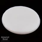 18mm White Round Flat Cabochon #4949-General Bead