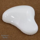 25mm Irregular White Cabochon #4951-General Bead